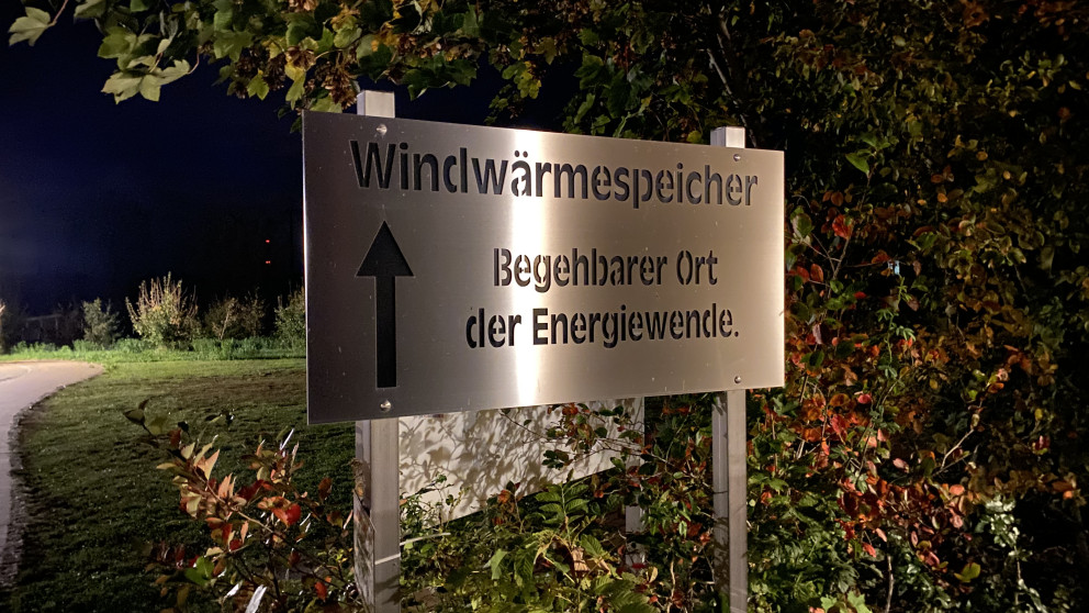 Eingang zum thermischen Energiespeicher in Nechlin